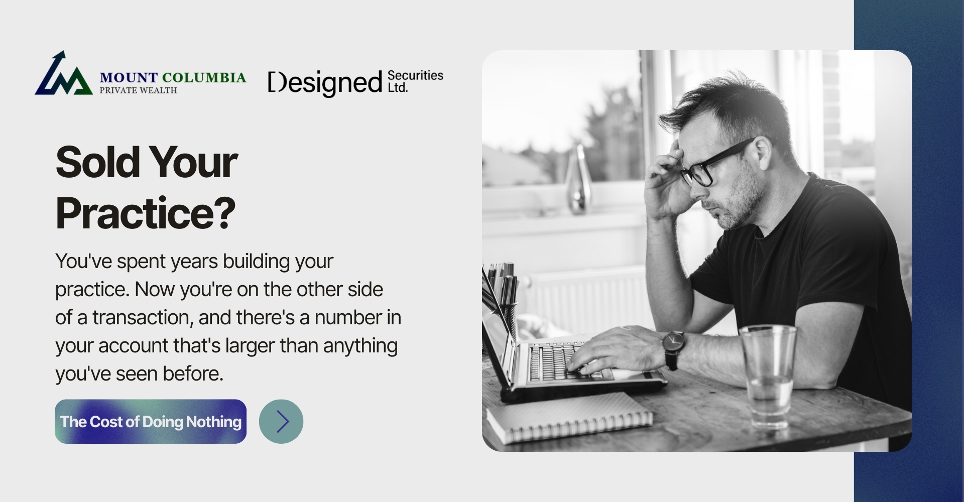 Mount Columbia Private Wealth sold your dental practice